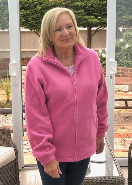 Pure and Natural Pink Fully Lined Fleece Jacket